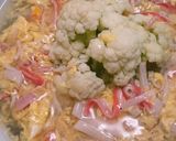 カリフラワーふんわり卵あんかけ☆作り方6写真