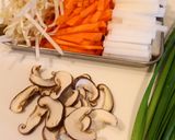 大根と干し椎茸の旨辛いコチュジャン炒め作り方1写真