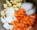 圧力鍋で簡単♪根菜たっぷり牛肉のしぐれ煮作り方4写真
