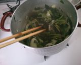 ほうれん草と　玉ねぎの　コンソメスープ♪作り方3写真