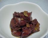 鶏レバーのにんにく甘辛煮作り方7写真