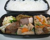 大葉にんにく醤油で焼きうどん(明太子入)作り方4写真