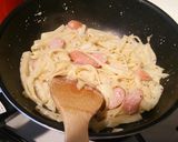 粒マスタードとじゃがいものクリームパスタ作り方8写真