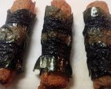 熱々をぜひ♪ごぼう天の海苔チーズ腹巻き作り方2写真