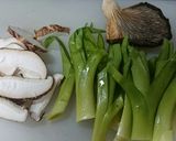 カンゾウと春キノコ等のヘルシーな油炒め作り方4写真