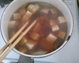 簡単　和食！　マグロと　豆腐の　煮物　作り方4写真
