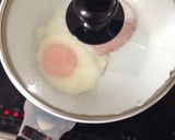チーズinハムエッグ作り方1写真