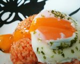 チキンライスon目玉焼き作り方4写真