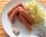ソーセージとキャベツどっさり蒸し作り方5写真
