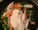 豚肉と野菜のオイスター炒めの目玉焼き丼作り方5写真