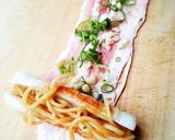 ちくわにin焼きそばの肉巻き作り方4写真