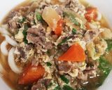 簡単リメイク♪牛肉のしぐれ煮で肉うどん♡作り方4写真