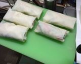簡単＆美味しい♪山芋と三つ葉の春巻き作り方4写真