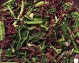 ハマる！ご飯のお供＊きくらげと大根葉炒め作り方5写真