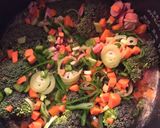炊飯器で＊野菜たっぷり！ウインナー炒飯作り方3写真