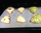 簡単スコーンスタバ風 抹茶・紅茶・チョコ作り方8写真