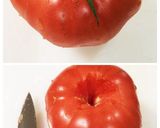 バジル風味？！なトマトのフライ作り方1写真