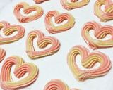 ピンクの♡ハート絞り出しクッキー作り方10写真