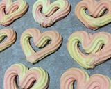ピンクの♡ハート絞り出しクッキー作り方12写真
