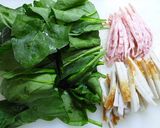 糖質制限！ほうれん草のベーコン炒め作り方1写真