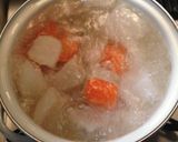 牛すじ煮(こんにゃく,大根).白ワイン作り方4写真