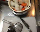 牛すじ煮(こんにゃく,大根).白ワイン作り方6写真