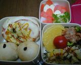 愛を込めて夫へ♥おっぱい弁当♥作り方5写真