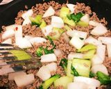 フライパンで作る大根と小松菜の和カレー作り方4写真