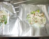 鮭のホイル焼き♪簡単大葉チーズソース作り方4写真