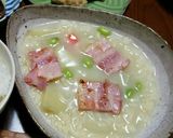 マカロニ入りクリームシチュー作り方6写真