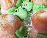 桃パン。カエルのクッキーとともに作り方15写真