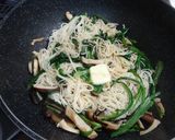 春菊と椎茸の素麺チャンプルー作り方5写真