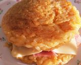 朝ごはんに 簡単！たまごライスバーガー作り方8写真