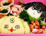 キャラ弁♡妖怪ウォッチのさとりちゃん簡単作り方7写真