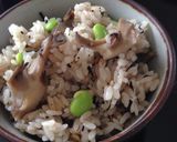 打ち豆と舞茸の炊き込みごはん作り方7写真