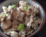 打ち豆と舞茸の炊き込みごはん作り方7写真