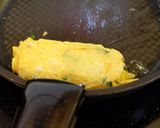 エシャレットの葉っぱで玉子とじ作り方7写真