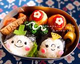 幼稚園 キャラ弁♡ひなまつり おにぎり作り方3写真