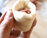 中華まんを鉄フライパンで作りました。具は作り方4写真