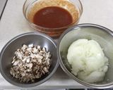 トマトソース使用✩簡単ミートスパ作り方1写真
