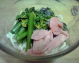 レンジで！オータムポエム菜と鮭のスパ作り方9写真
