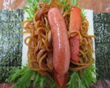 焼きそばパンのりロール作り方4写真