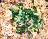 中華店！豚挽きとネギのパラパラチャーハン作り方5写真