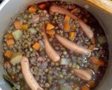 南ドイツ風のレンズ豆煮込み作り方6写真