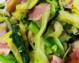 水菜とベーコンの炒めもの作り方11写真