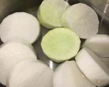大根と手羽元の煮物作り方1写真