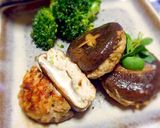 ダイエットに！鶏ささみで椎茸肉詰め焼き作り方5写真