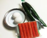簡単激安☆カニかまの三色酢の物作り方1写真