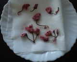 HMと豆腐で♪　抹茶風味の桜蒸しパン❀作り方1写真