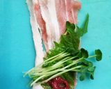 簡単！！豚肉の青じそ梅肉巻き作り方2写真